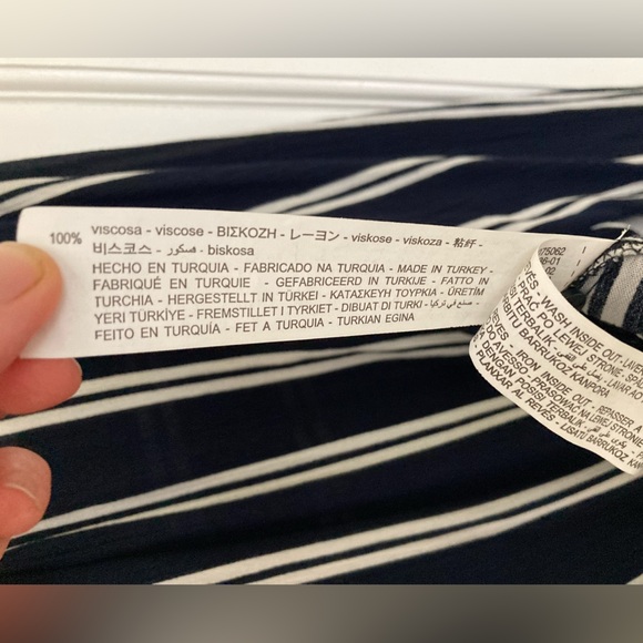 Zara trf Blu and white striped top - Picture 7 of 7